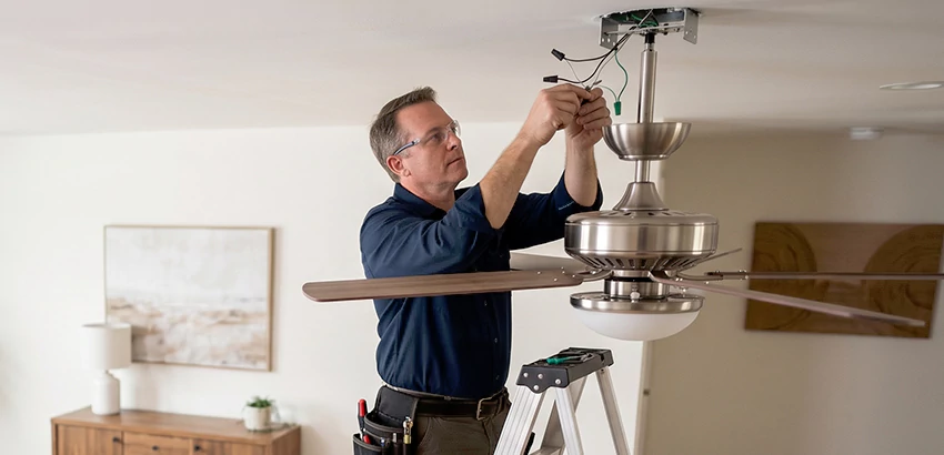 Ceiling Fan Light and Switch Repair in Canton