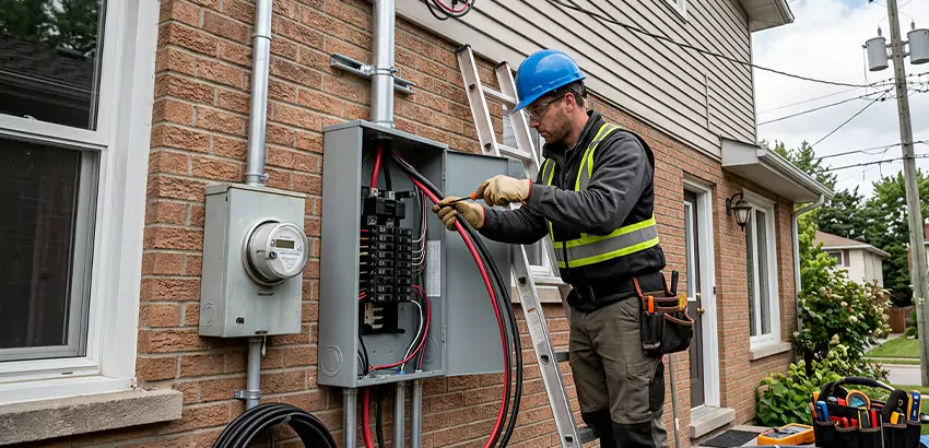 Outdoor Subpanel Installation in Canton
